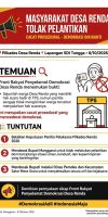 Masyarakat Tolak Pelantikan kepala desa Renda di Nilai Cacat Prosedural