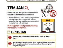 Masyarakat Tolak Pelantikan kepala desa Renda di Nilai Cacat Prosedural