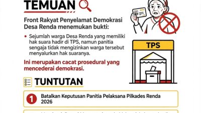 Masyarakat Tolak Pelantikan kepala desa Renda di Nilai Cacat Prosedural